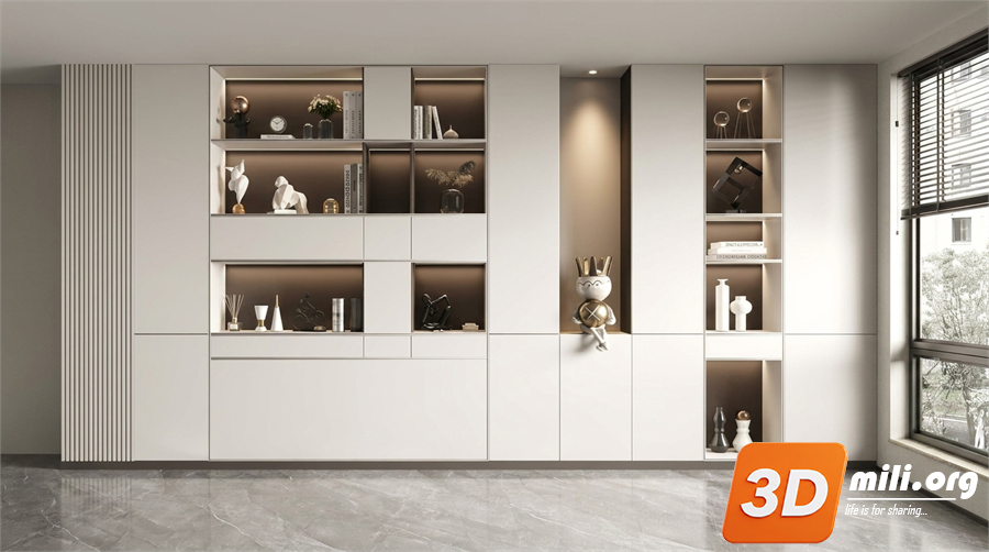 Decorative cabinet Skp Files